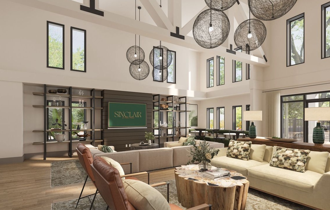 Resort-style apartment community in Fort Myers with pool, cabanas, and outdoor lounge areas.